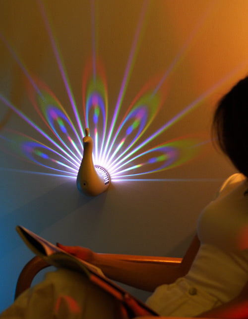Load image into Gallery viewer, Peacocks Wall Lamp Colorful Ambient Lighting Modern Creative Atmosphere 3D Body Animal Lighting Lustre For Bedroom
