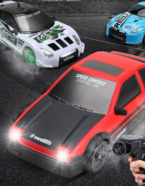 Bild in Galerie-Viewer laden, 2,4G Drift Rc Auto 4WD RC Drift Auto Spielzeug Fernbedienung GTR Modell AE86 Fahrzeug Auto RC Rennwagen Spielzeug für Kinder Weihnachtsgeschenke
