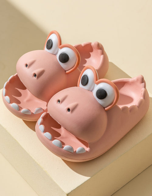 Load image into Gallery viewer, Kids Dinosaur Slippers Wholesale Summer Cartoon Parent Child Outdoor Home EVA Sandals Women Men Kids Cute Slippers Baby Shoes
