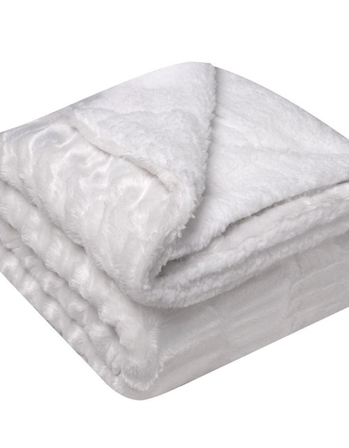 Bild in Galerie-Viewer laden, Thickened Flannel Lamb Wool Composite Double Blanket Leisure Blanket Gift Blanket
