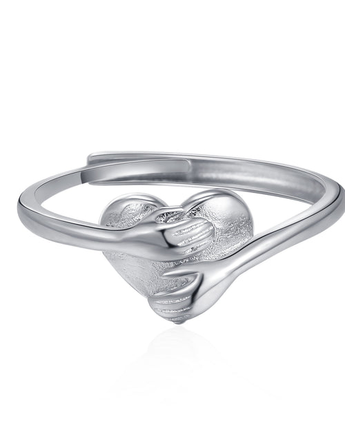 Load image into Gallery viewer, Hug Love Heart-shaped Ring Fashion Simple Rings For Valentine&#39;s Day
