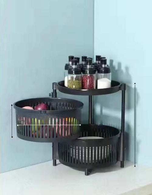 Load image into Gallery viewer, Kitchen Shelving New Household Multilayer Rotating Floor-To-Ceiling Storage Shelving

