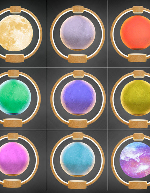 Load image into Gallery viewer, Maglev Moon Light Bluetooth 3D Stereo Diy Colorful Glare
