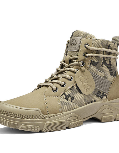 Load image into Gallery viewer, New Canvas High-top Tooling Retro Outdoor Hiking Boots

