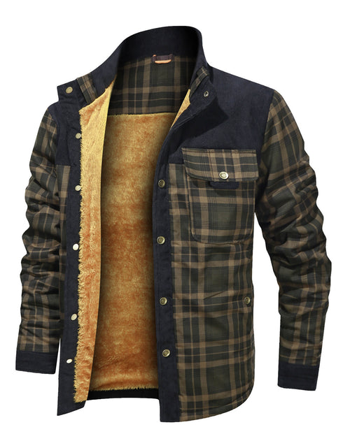 Load image into Gallery viewer, Men&#39;s Coat Fleece Thickened Military Coat Autumn Winter Coat Men&#39;s Brand Clothing
