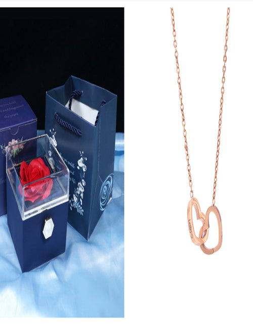 Bild in Galerie-Viewer laden, Rotierende Seifenblumen-Rosen-Geschenkbox, kreative rotierende Rosen-Schmuckverpackungsbox, Valentinstagsgeschenk für Frauen
