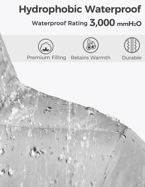 Load image into Gallery viewer, Women&#39;S Recycled Winter Coat Winter Jacket Warm Puffer Coat Black M
