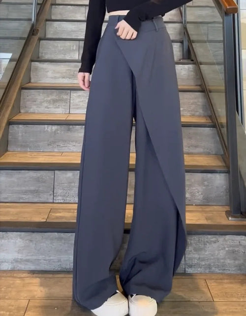 Load image into Gallery viewer, Irregular Wide-leg Pants Ins Fashion Loose Trousers Women&#39;s Clothing
