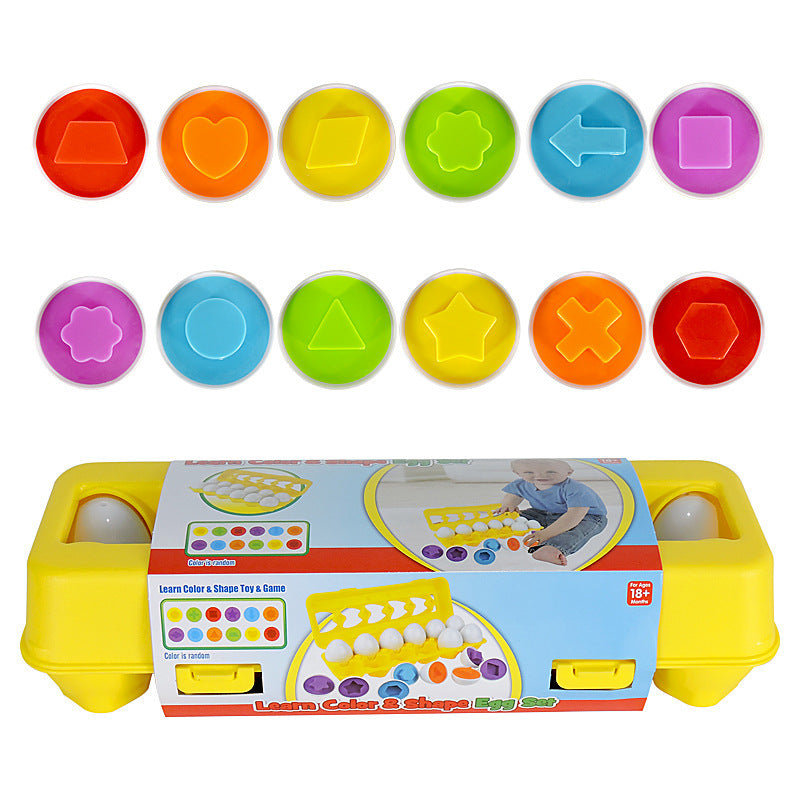 Baby-Lernen-Pädagogisches Spielzeug Smart Egg Toy Spiele Form Matching Sorter Spielzeug Montessori Eier Spielzeug für Kinder Kinder