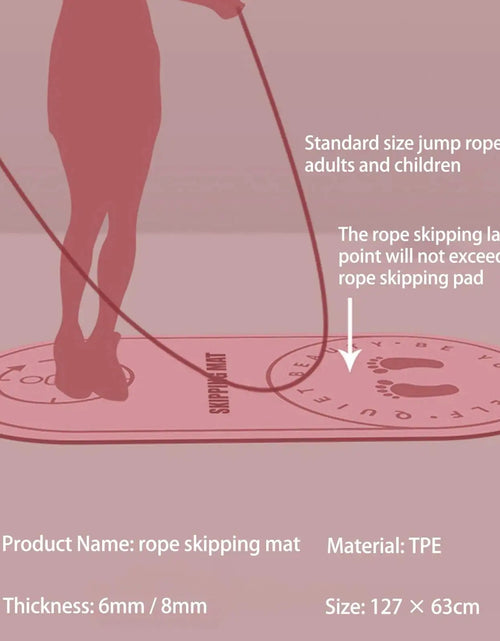 Cargar imagen en el visor de la galería, Anti-Noise Jump Rope Mat Tpe Non-Slip Exercise Yoga Mat Home Gym Shock Absorption Pad Portable Outdoor Fitness Accessories
