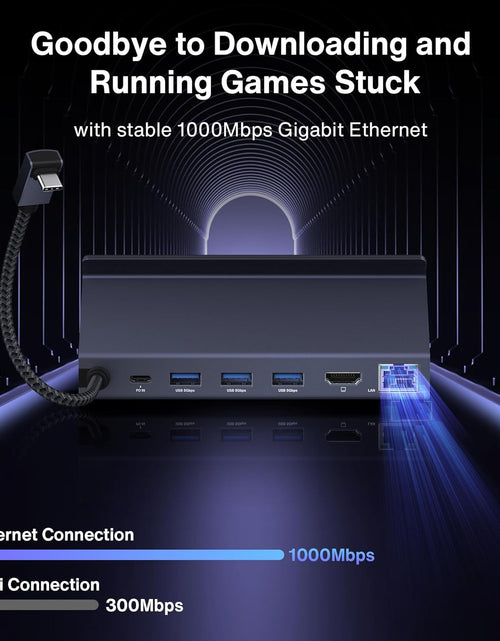 Load image into Gallery viewer, 8-In-1 Docking Station for Valve Steam Deck OLED/ASUS ROG Ally/Lenovo Legion Go/
