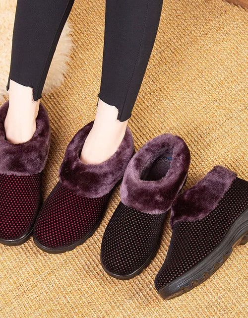 Load image into Gallery viewer, Women&#39;s Cotton Shoes Winter Fleece-lined Non-slip Thickening Thermal
