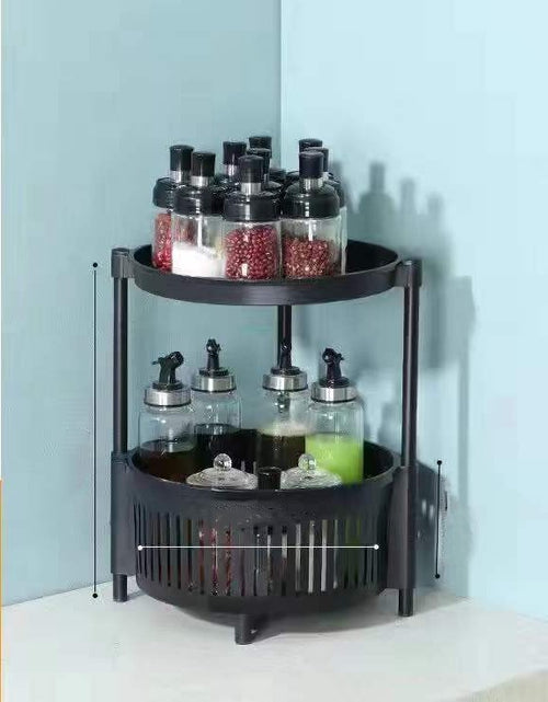 Load image into Gallery viewer, Kitchen Shelving New Household Multilayer Rotating Floor-To-Ceiling Storage Shelving
