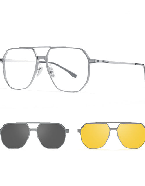 Load image into Gallery viewer, Aluminum Magnesium Set Polarizing Mirror Large Frame Sunglasses
