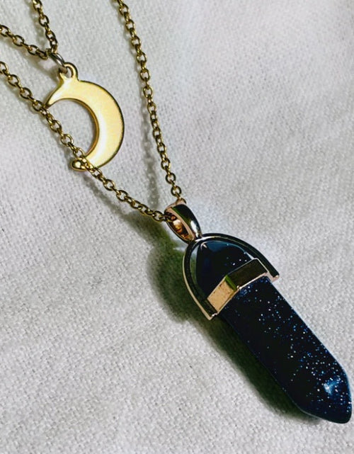 Load image into Gallery viewer, Moon Hexagonal Column Pendant
