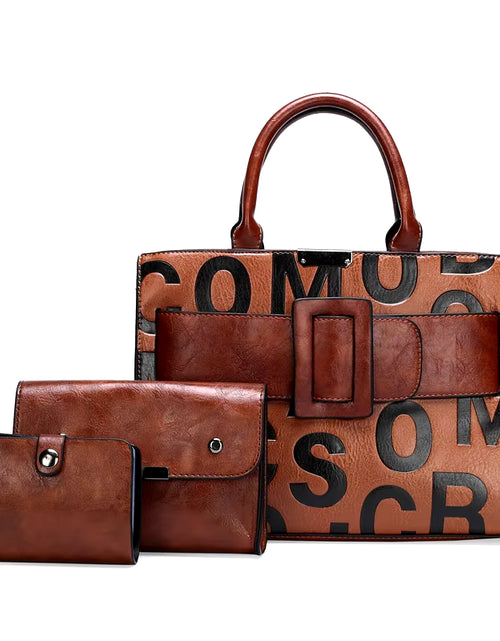 Load image into Gallery viewer, 3-Piece Set Ladies Handbag Luxury Brand Pu Leather Handbags Fashion Shoulder Crossbody Bags for Women 2023 New Tote Bag Bolsos
