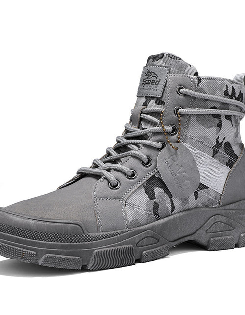 Load image into Gallery viewer, New Canvas High-top Tooling Retro Outdoor Hiking Boots
