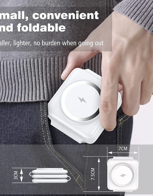 Load image into Gallery viewer, Magnetic Wireless Charger for Iphone: Fodable 3 in 1 Charging Station for Apple Multiple Devices - Travel Charging Pad Dock for Iphone 15 14 13 12 Pro Max plus &amp; Airpod
