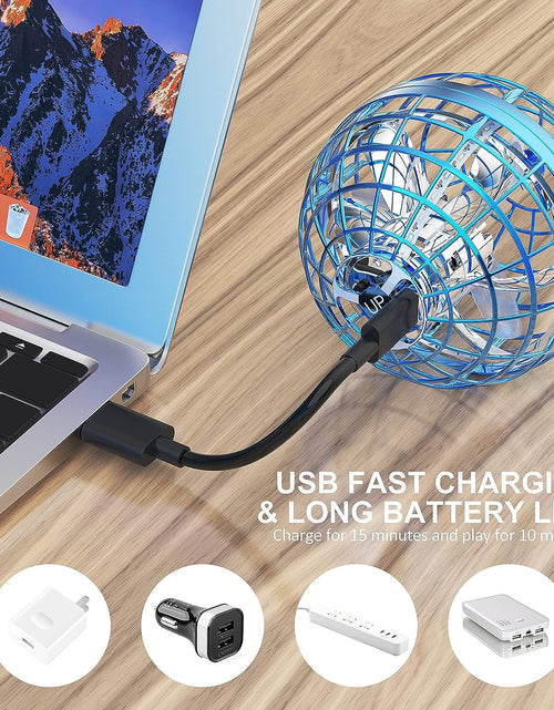 Cargar imagen en el visor de la galería, Flying Orb Ball Kids Cool Toys for Boys Girls 6-12 Years 2024 Upgraded Mini Drone
