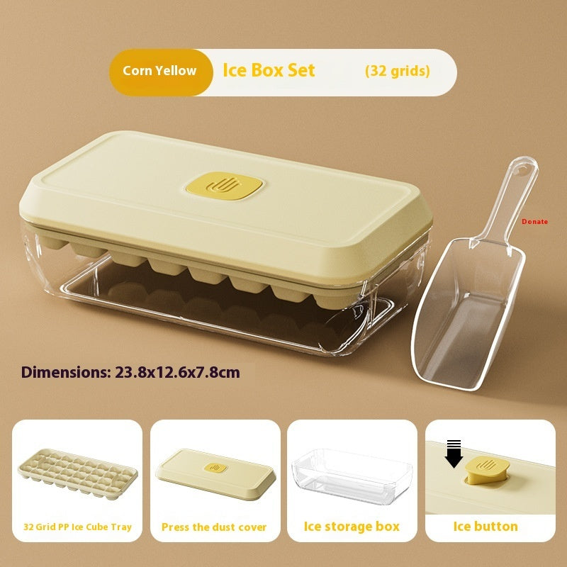 Food Grade Press Ice Cube Mold Homemade Ice Cube Tray