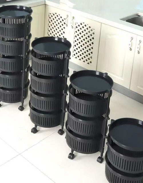 Load image into Gallery viewer, Kitchen Shelving New Household Multilayer Rotating Floor-To-Ceiling Storage Shelving
