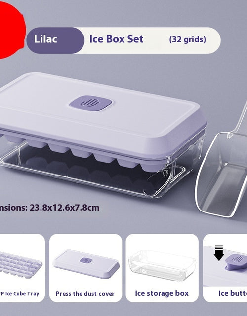 Load image into Gallery viewer, Food Grade Press Ice Cube Mold Homemade Ice Cube Tray
