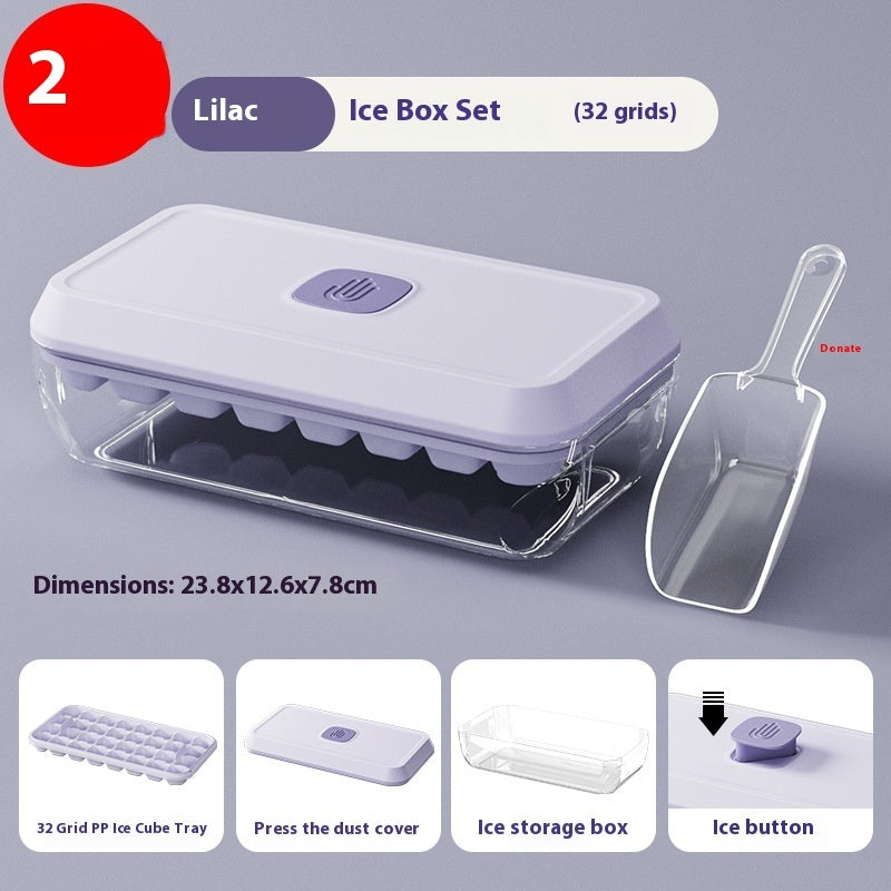 Food Grade Press Ice Cube Mold Homemade Ice Cube Tray