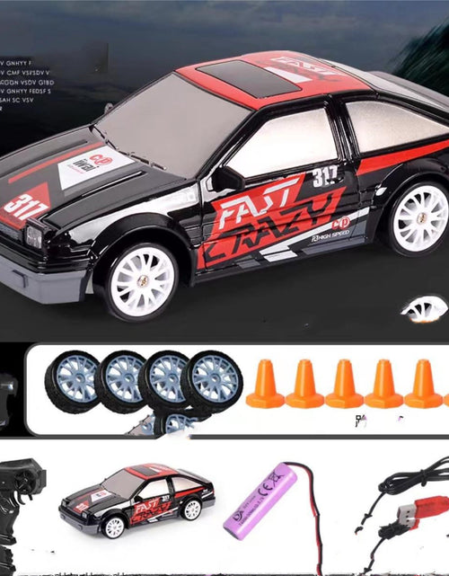 Bild in Galerie-Viewer laden, 2,4G Drift Rc Auto 4WD RC Drift Auto Spielzeug Fernbedienung GTR Modell AE86 Fahrzeug Auto RC Rennwagen Spielzeug für Kinder Weihnachtsgeschenke
